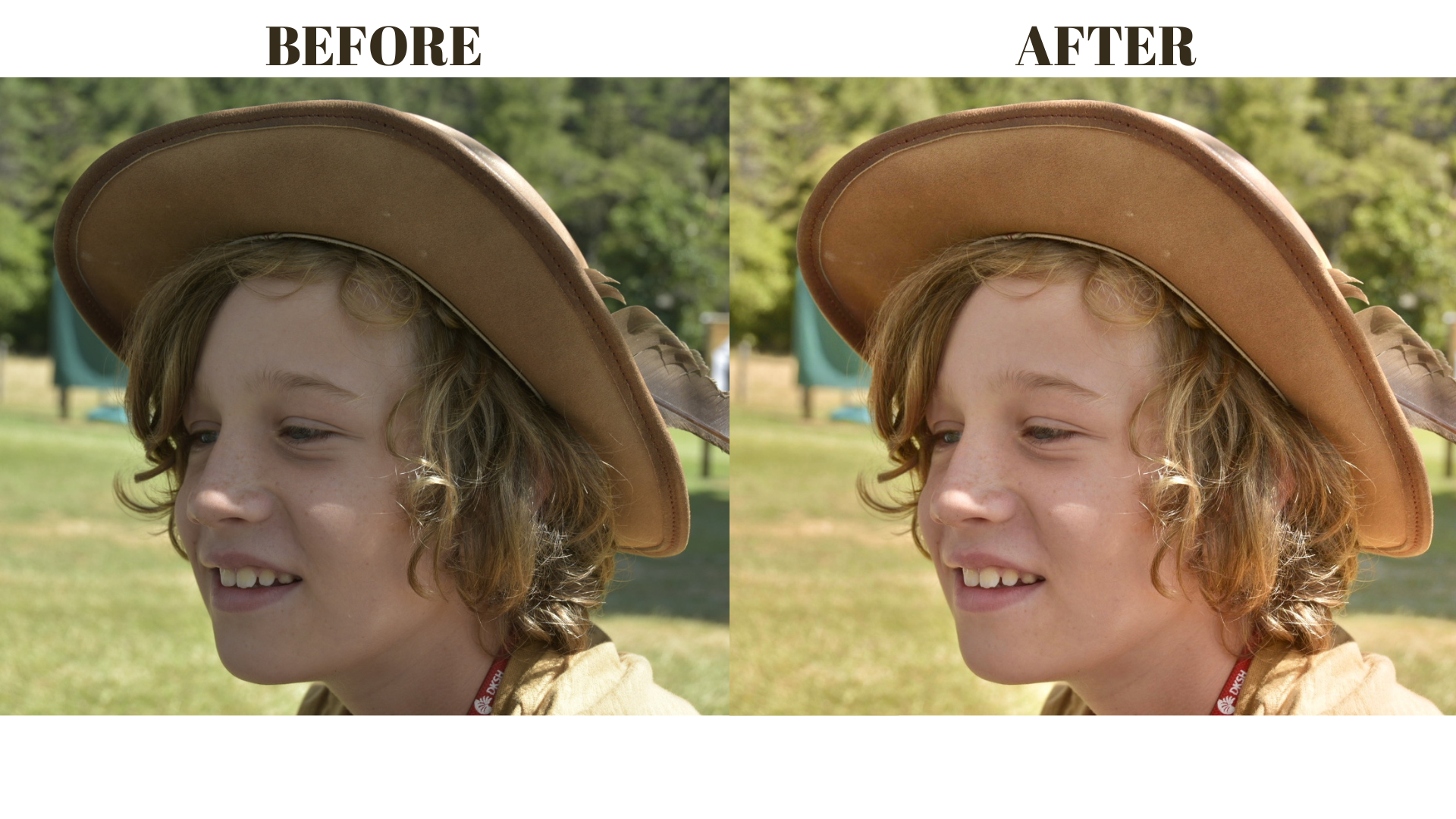 How to remove shadows from faces