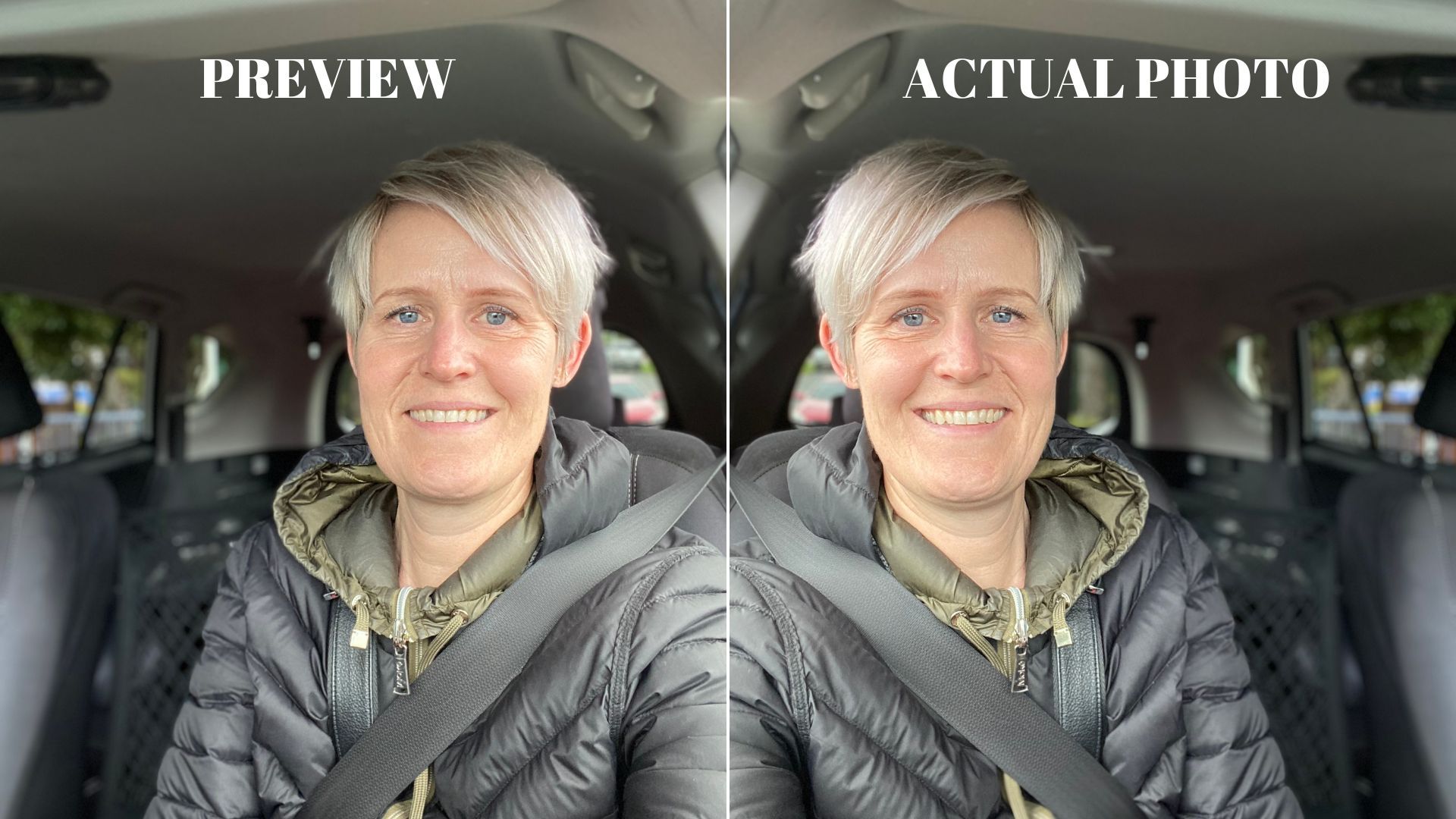 How to fix selfie preview