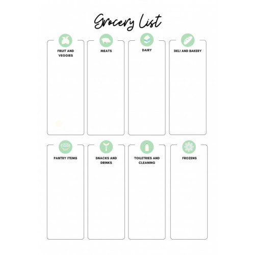 Magnetic Shopping List