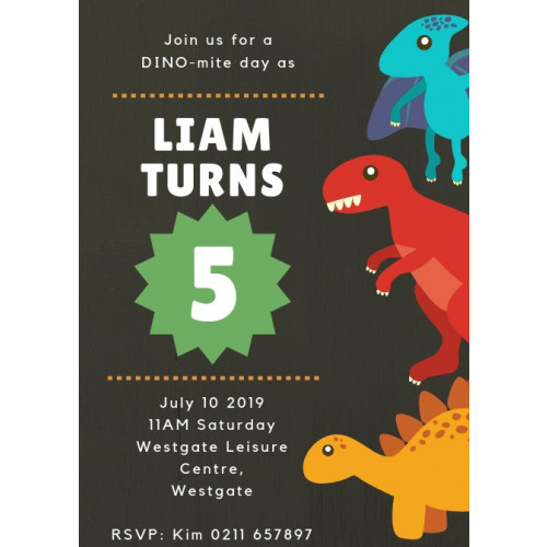 Dinosaur Party Invitation