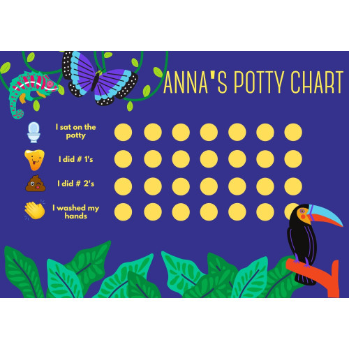 Potty training chart toucan