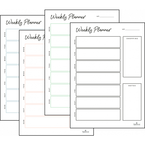 Weekly Whiteboard Planner