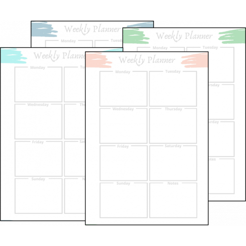 Magnetic fridge planner