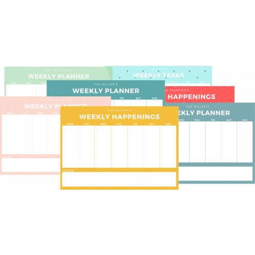 fridge weekly planner |  weekly planner board | Magnets NZ